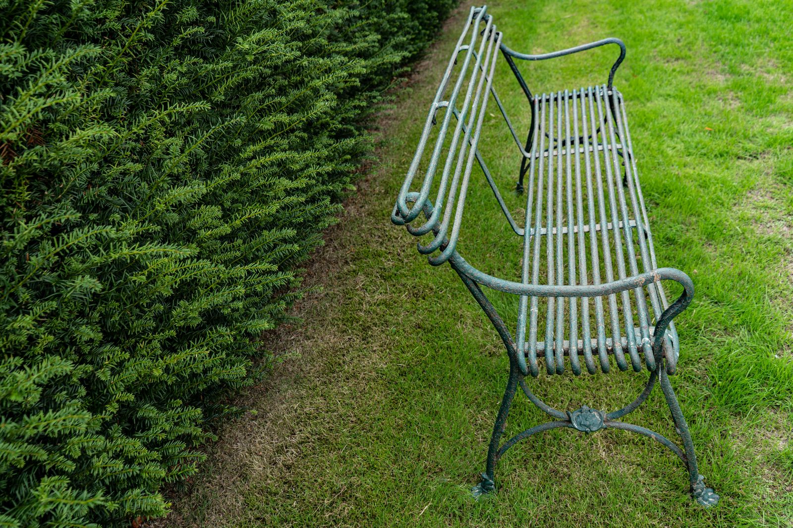 photo vinterior Antique 19th Century Arras Garden Bench