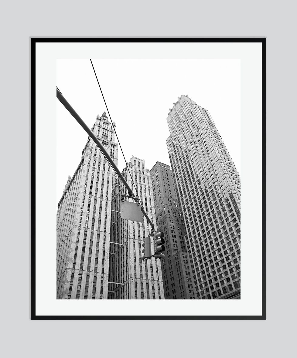 Nyc Lights By Stuart Moller (40x30" Signed Limited Edition Print Framed In Black)