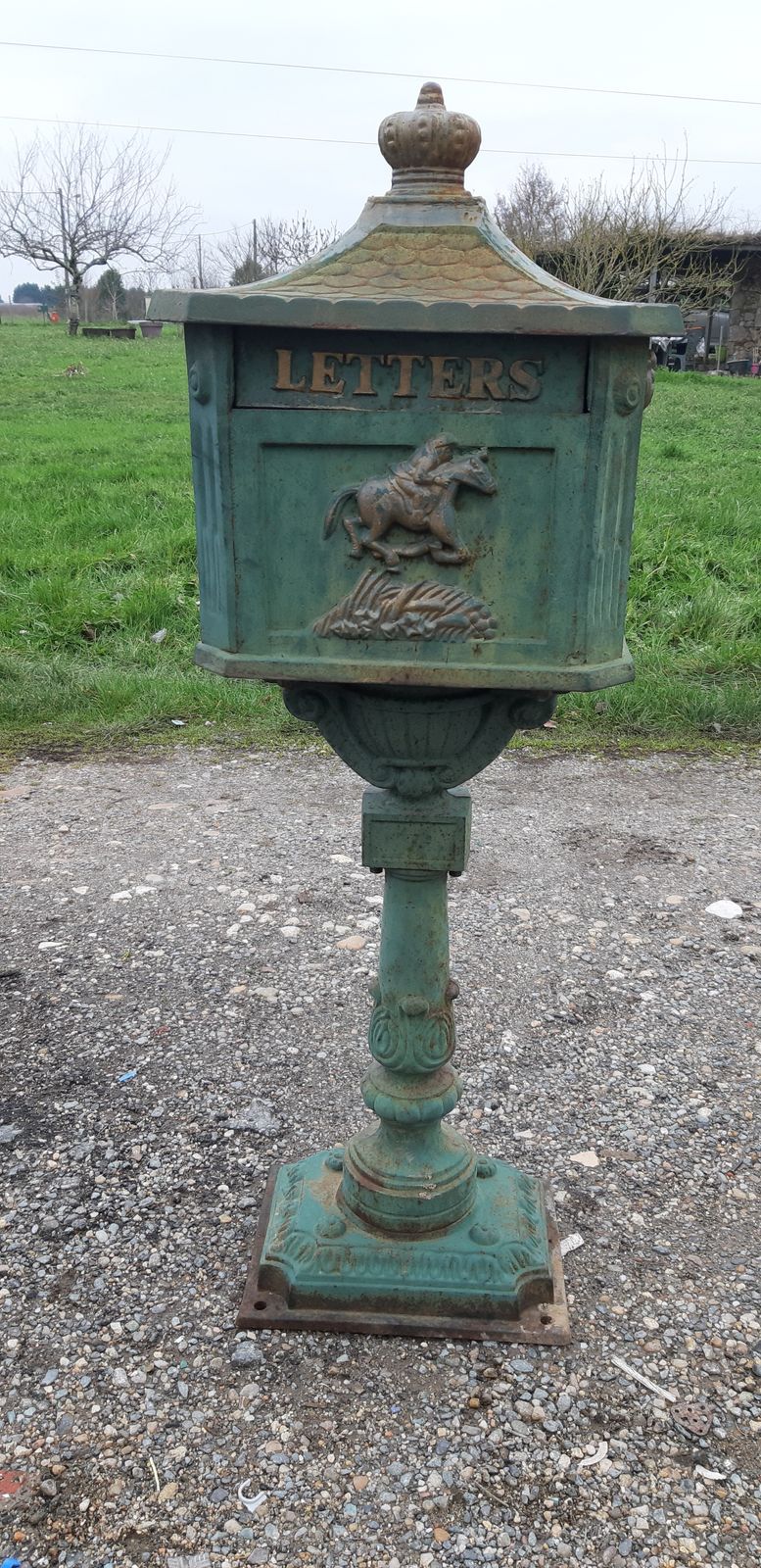 Victorian Cast Iron Mailbox, 1900s