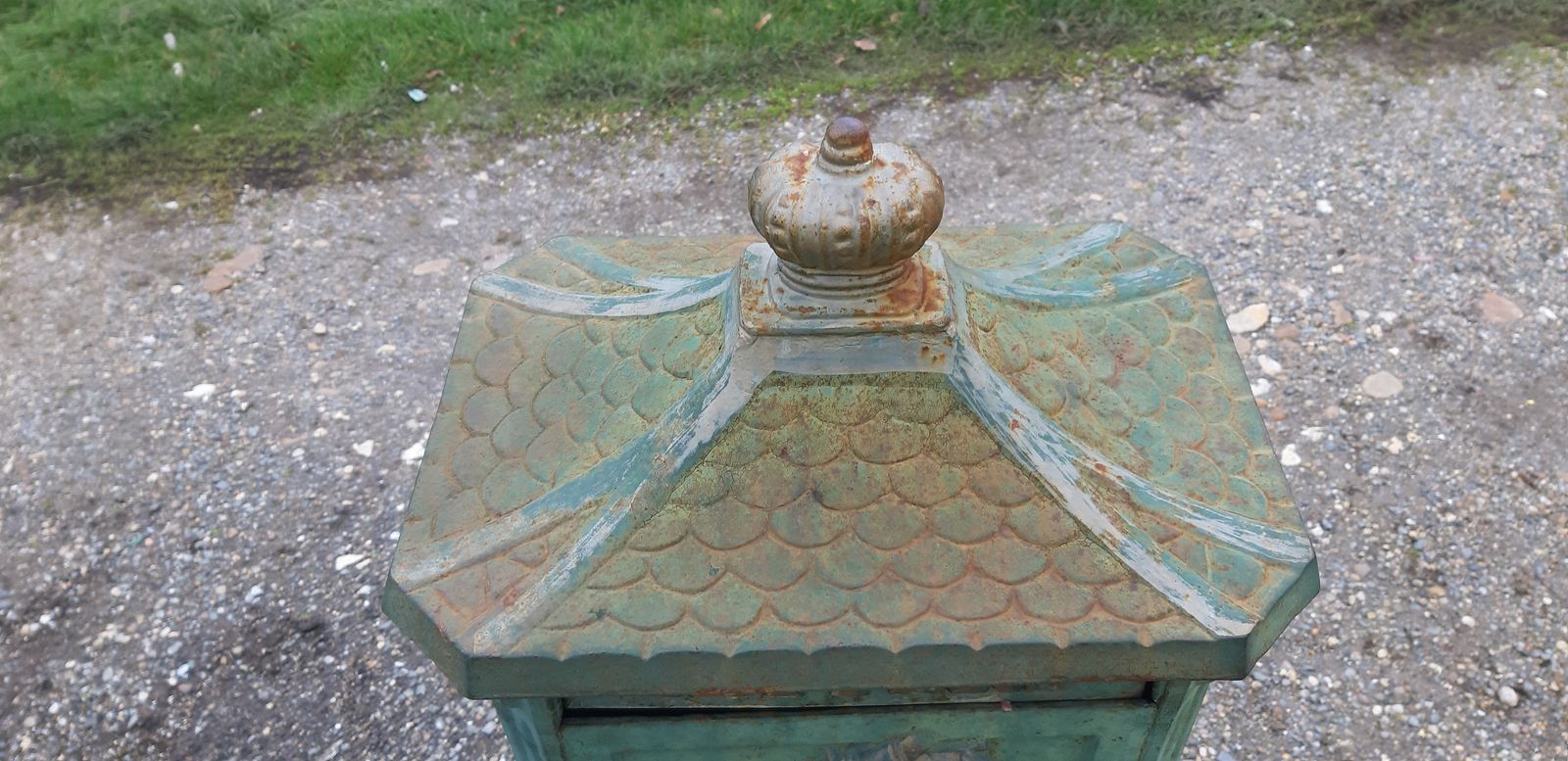 Victorian Cast Iron Mailbox, 1900s photo buy