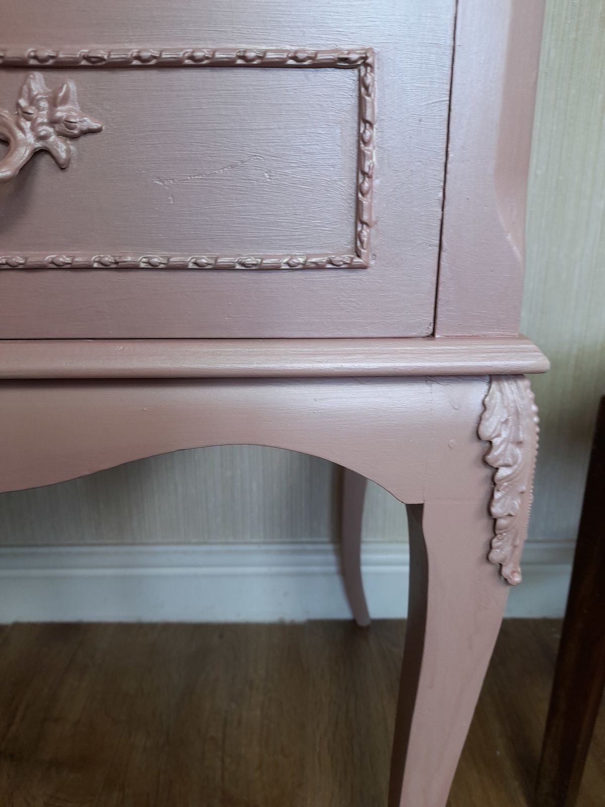 Beautiful Pink Metallic Olympus, Lamp, Side, Dressing, Tv Table photo 595.0