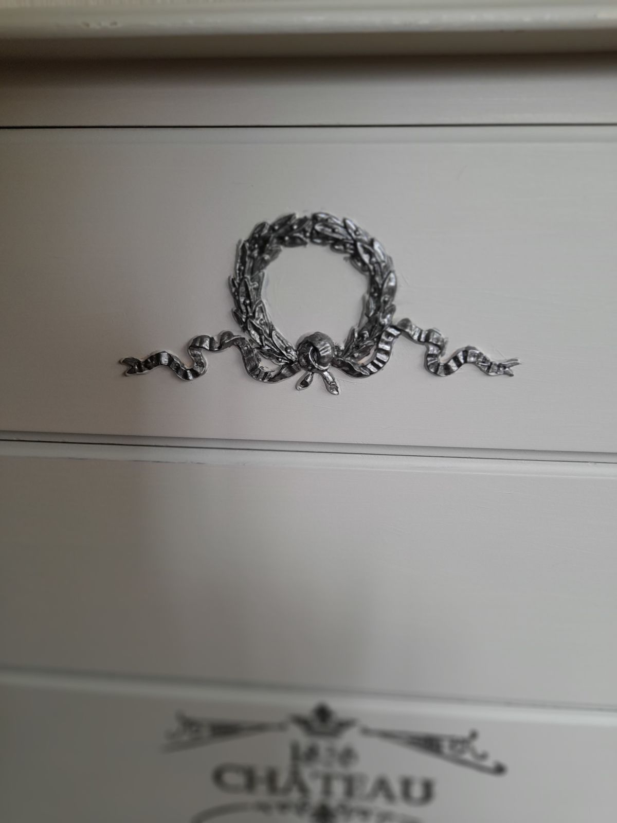 Olympus Five Drawer Chest Finished In Chateau And Pewter photo Furniture