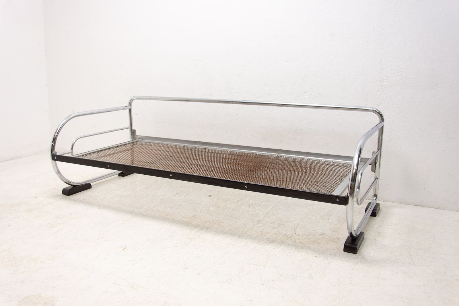 Chromen Bauhaus Sofa Van Hynek Gottwald, Bohemen, Jaren 1930 photo Meubels