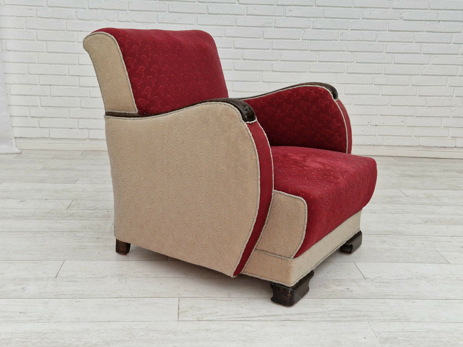 photo furniture 1950s, Scandinavian Art Deco Chairs, Original Condition.