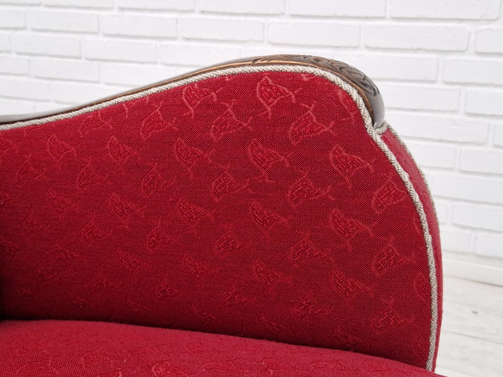 Furniture 1950s, Scandinavian Art Deco Chairs, Original Condition. photo