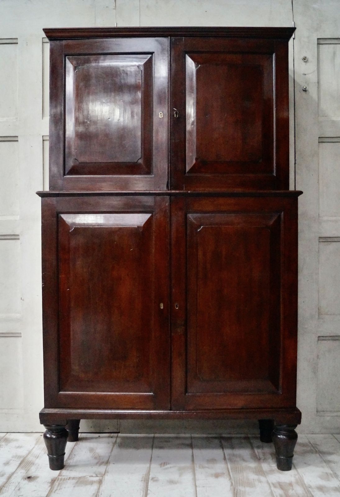 Early Teak Campaign Military Stationary Cupboard photo furniture
