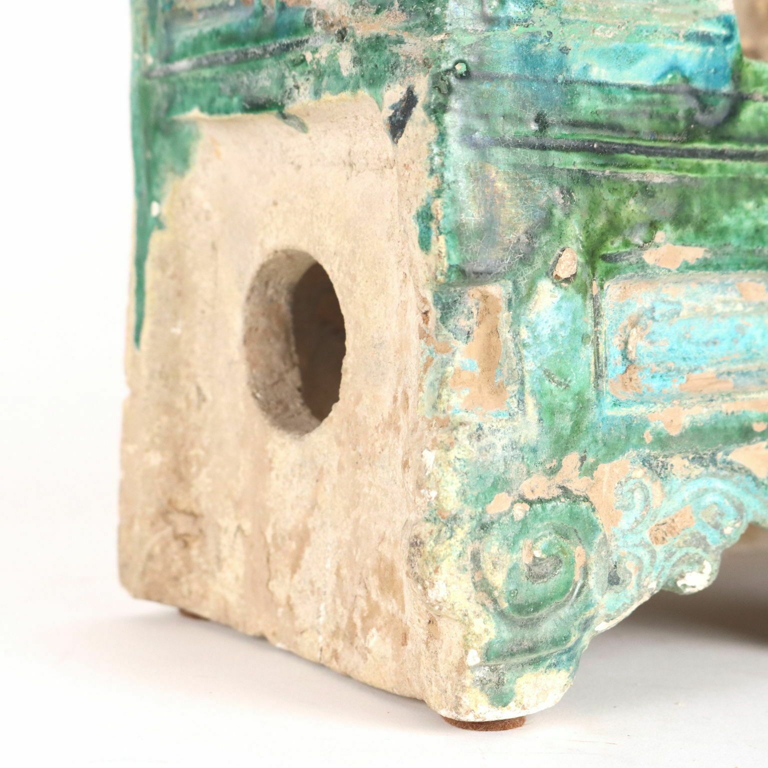 In Scale Temple Glazed Ceramic China Ming Era (1368 1644) photo buy