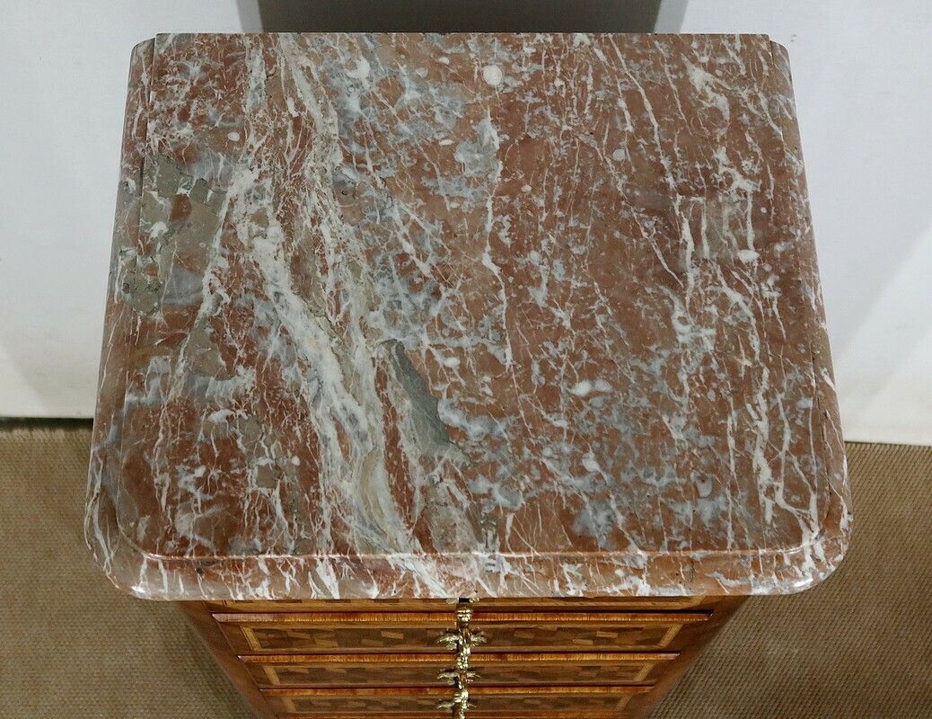 Small Chest Of Drawers In Precious Wood Marquetry, Napoleon III Period – Mid 19th Century photo 4068.5