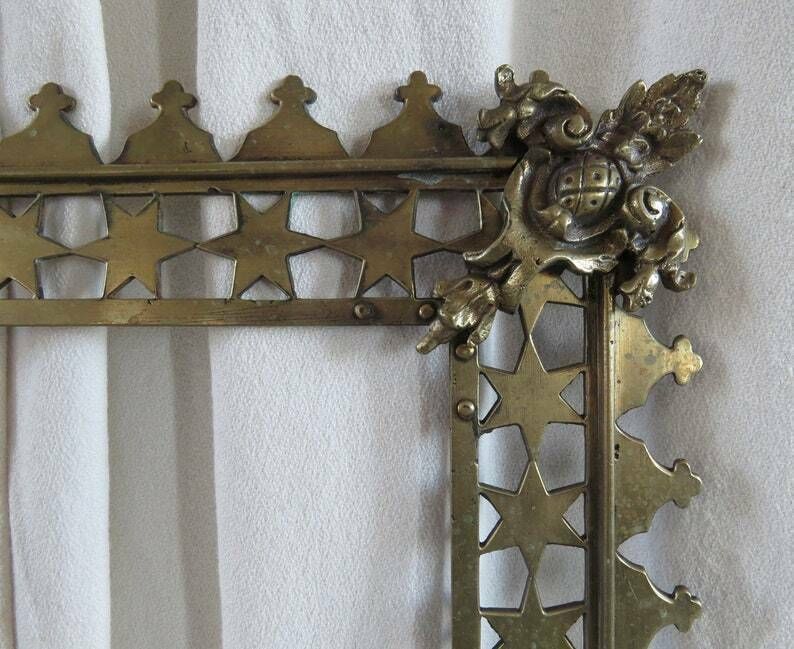 Antique Brass Frame / Unique Decorative. Mid 19th Century. photo furniture