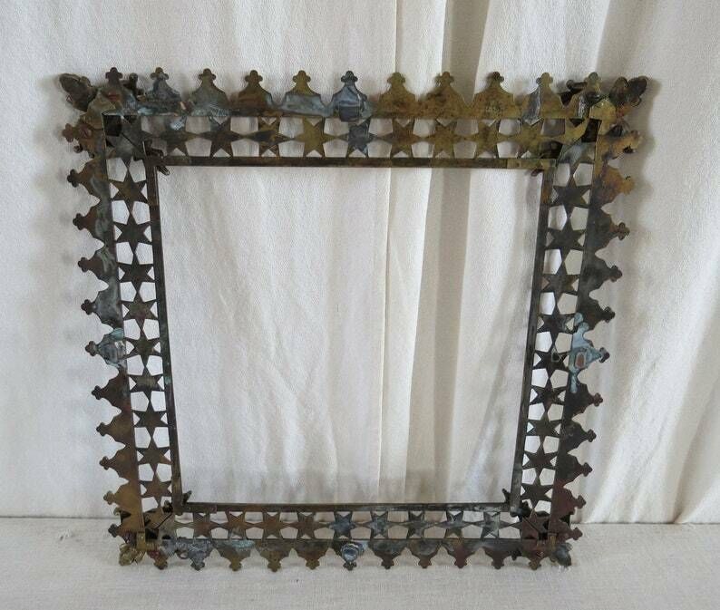 Antique Brass Frame / Unique Decorative. Mid 19th Century. photo vinterior