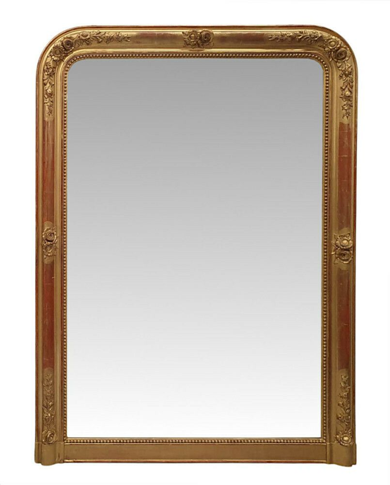 A Fabulous Near Pair Of 19th Century Giltwood Overmantle Mirrors photo Home Decor