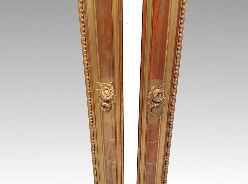A Fabulous Near Pair Of 19th Century Giltwood Overmantle Mirrors photo buy