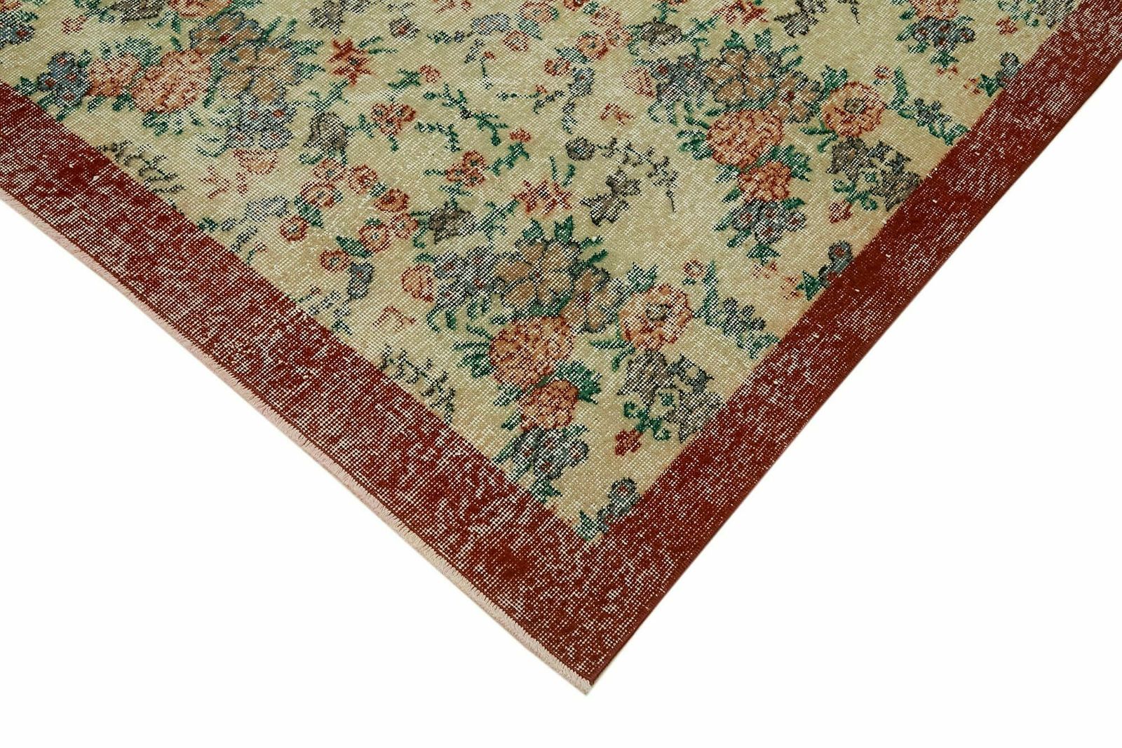 Handmade 308 X 196 Cm Beige Turkish Vintage Area Rug photo Textiles