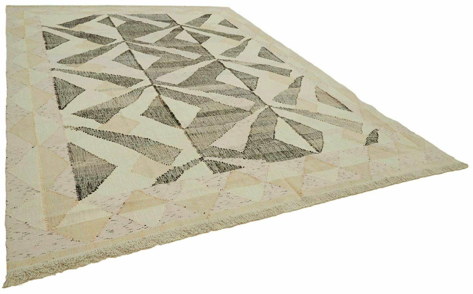 Handmade 415 X 310 Cm Beige Contemporary Area Rug photo furniture