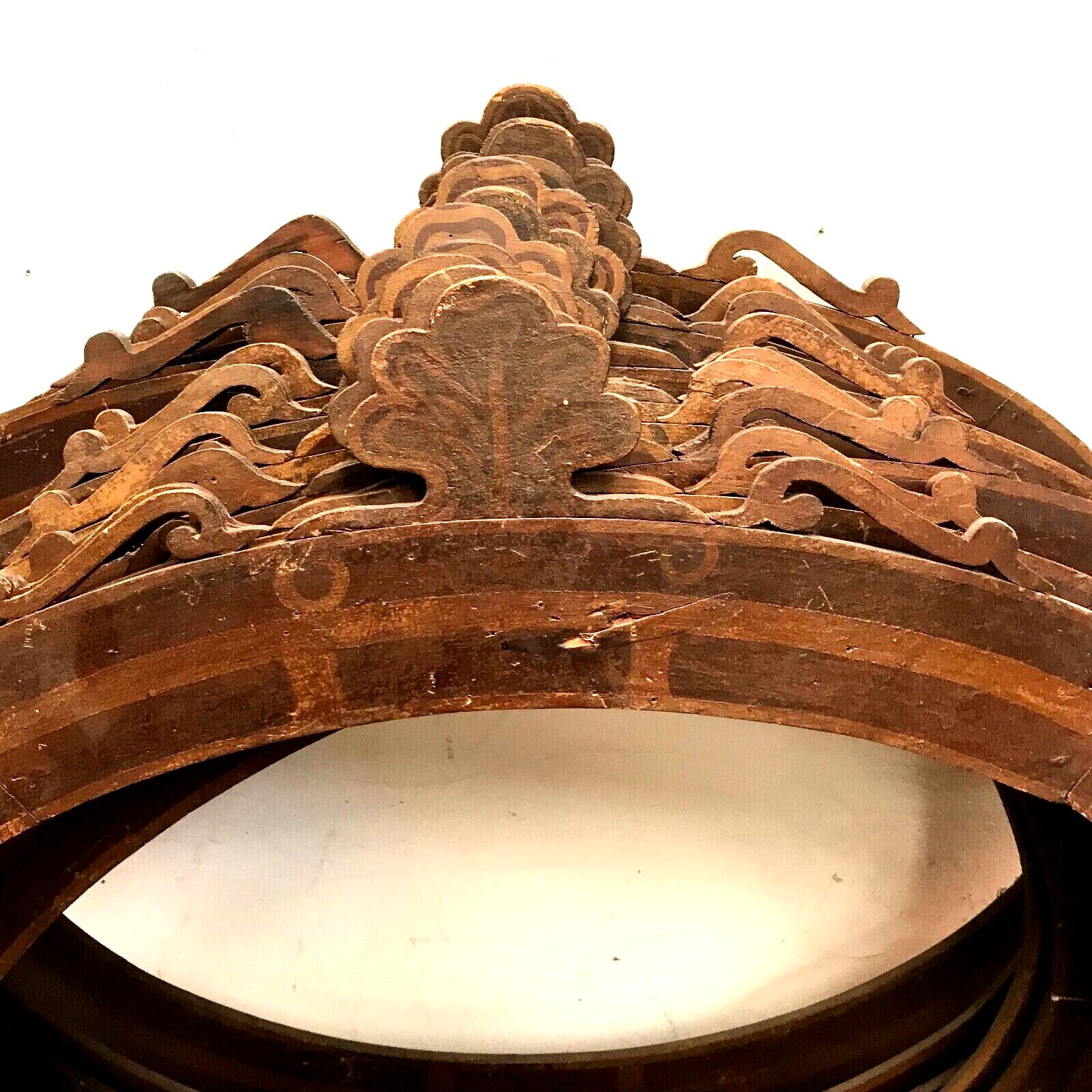 Suite Of Twelve Oval Frames In 20th Century Patinated Fir photo vinterior