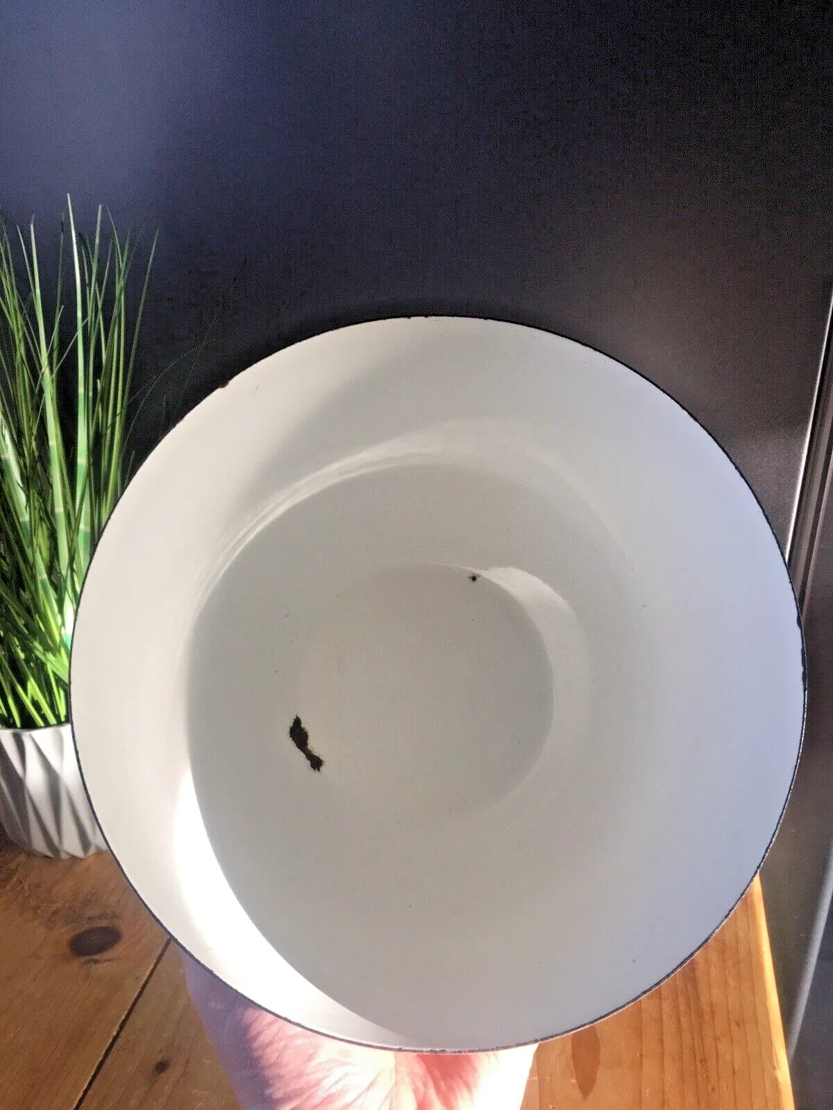 photo furniture Mid Century 60's Enamel Finel Arabia Finland Sunflower Salad Bowl By Kaj Franck
