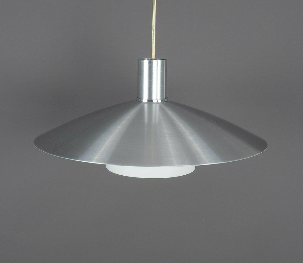 Danish Hanging Lamp In Metal With Milk Glass, 1980s photo 344.0