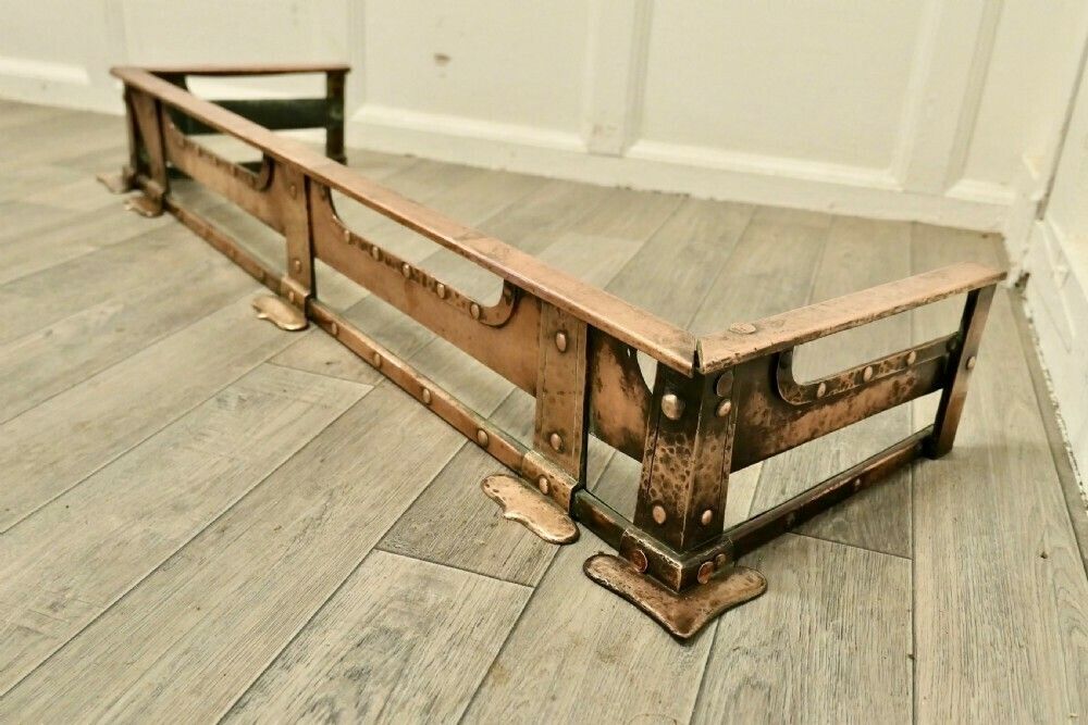 19th Century Arts And Crafts Brutalist Copper Fender photo 1194.0