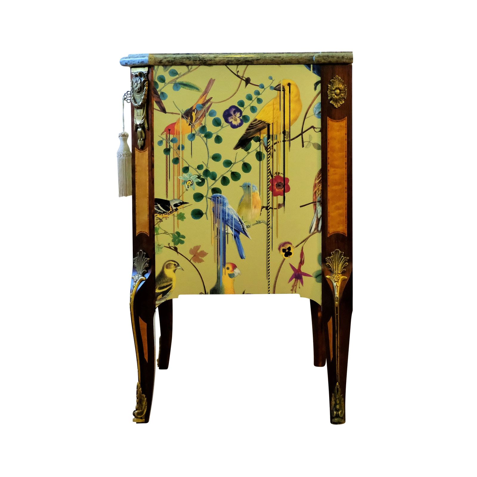 Gustavian Haupt Chest With Three Drawers In A Gold Christian Lacroix Design photo Furniture