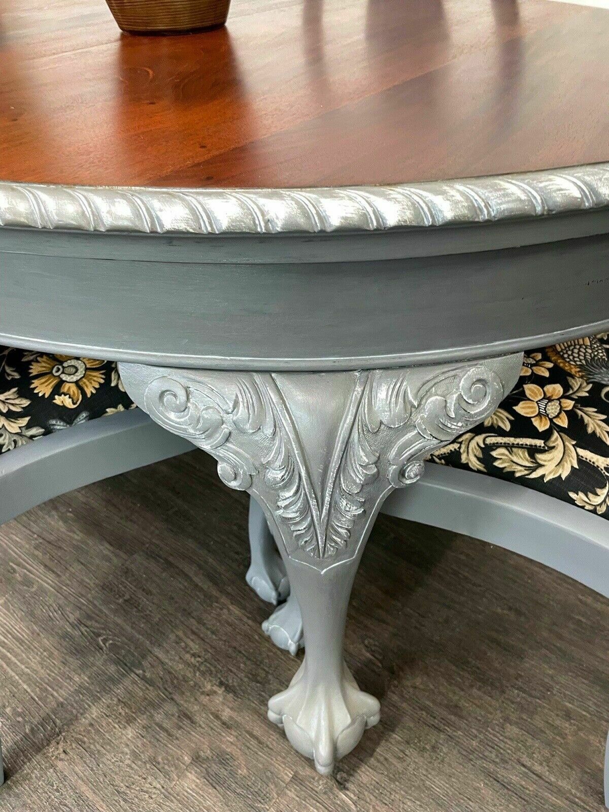 photo furniture Victorian Extending Mahogany Claw And Ball Table And 4 Chairs