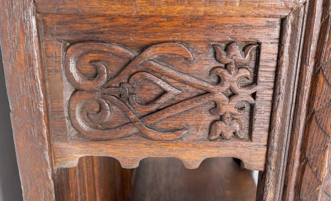 Neogothic Vitrine Oak And Glass, French, Circa 1920 photo buy