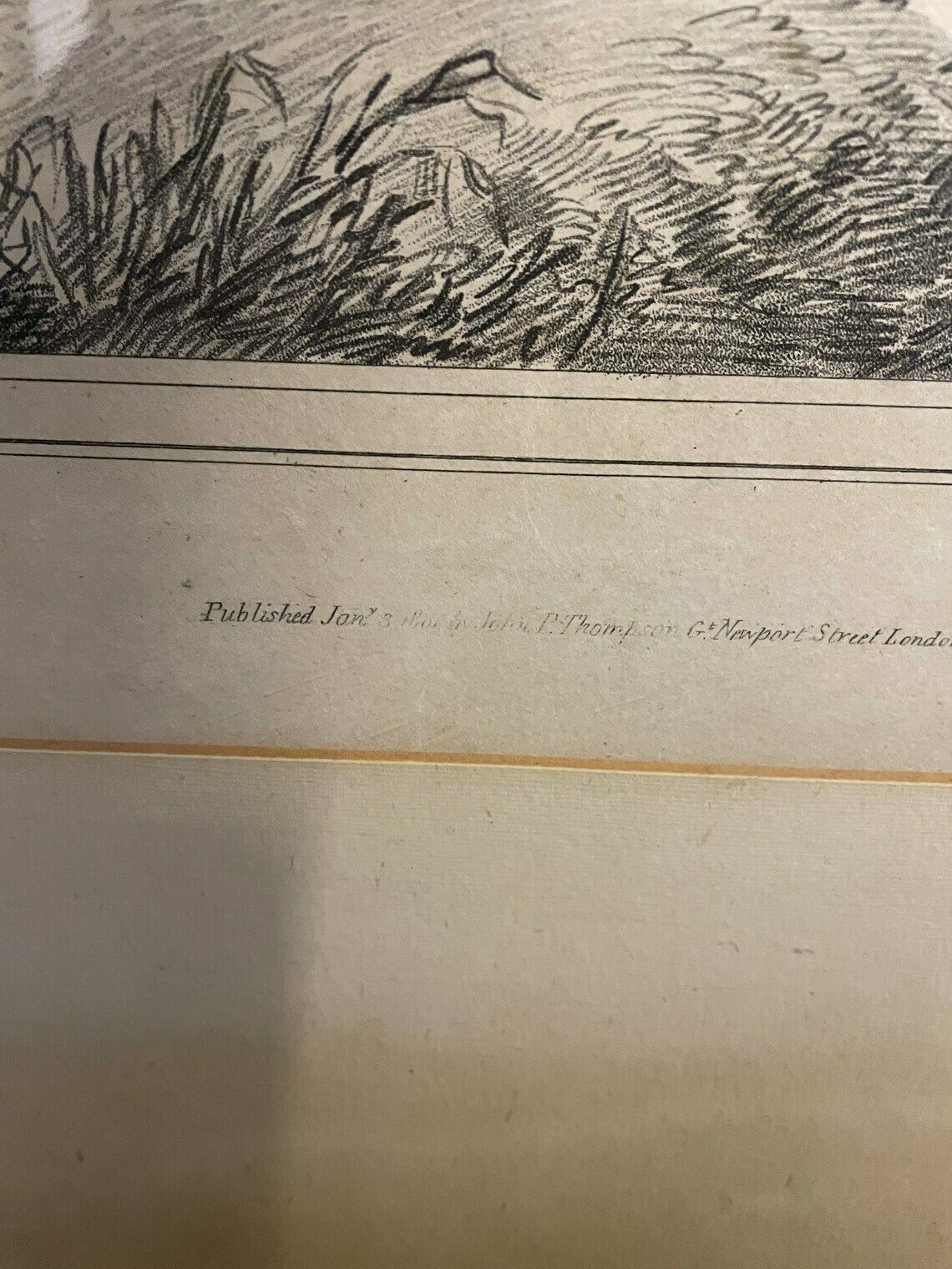 George Morland Ultra Rare Soft Etching Two Boys Fishing Published By John P Thompson From Morland Sketch Book photo 260.0