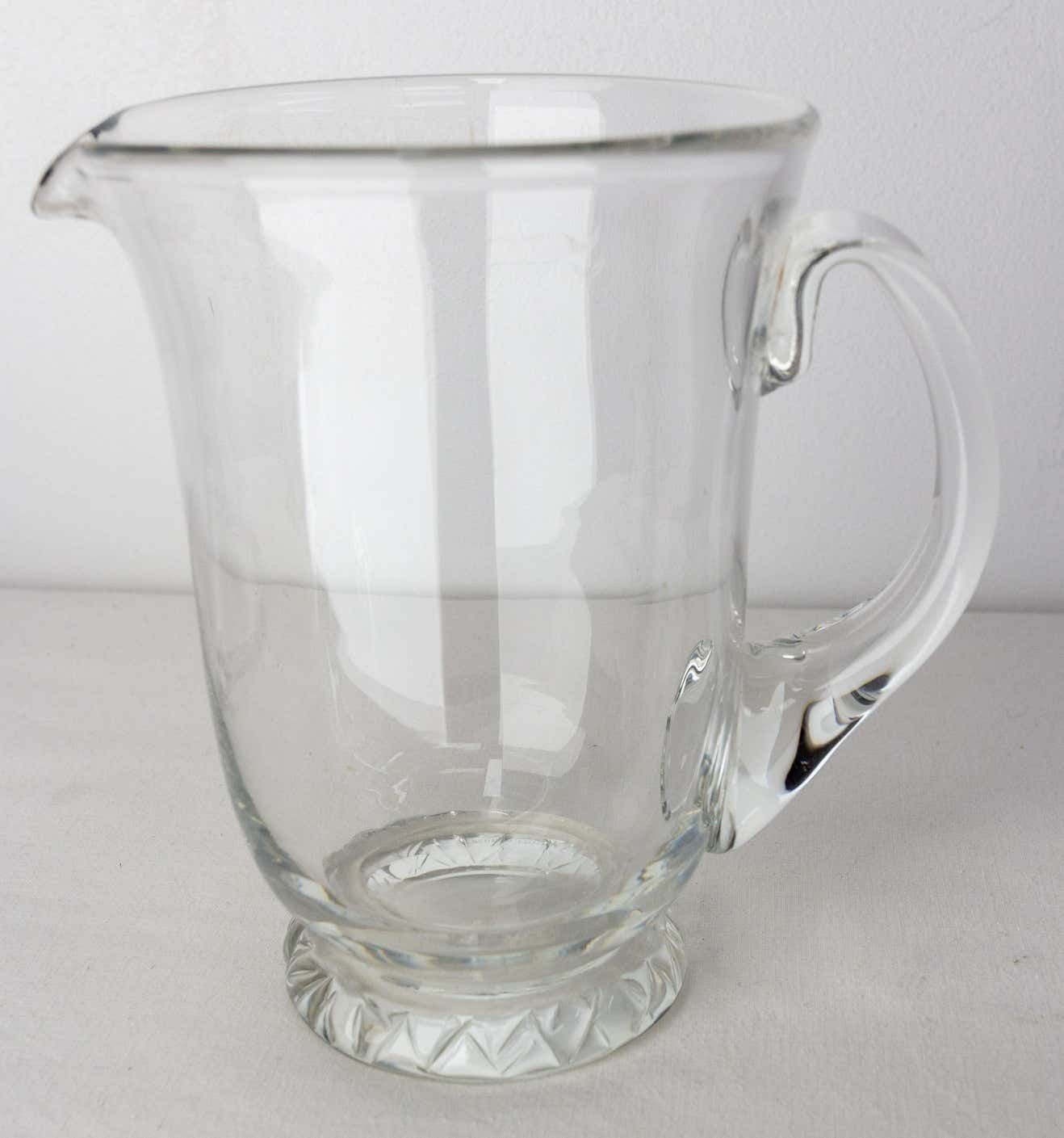 photo furniture Set Of Three Pieces, By Daum France, Two Carafes And A Center Piece C 1960