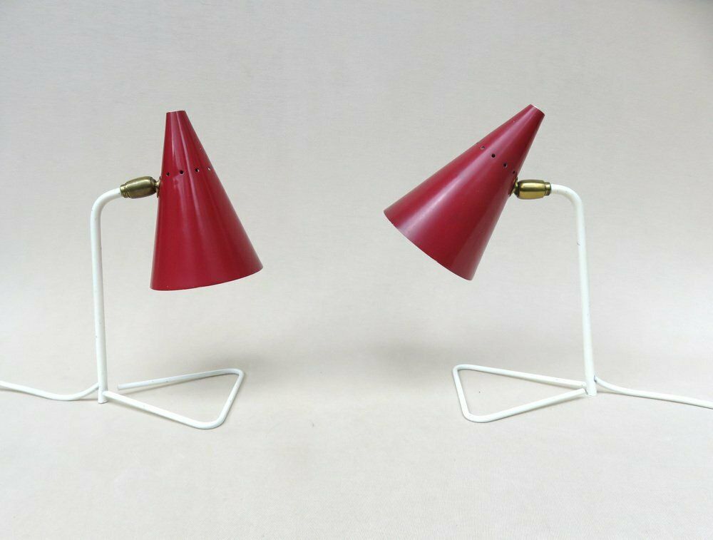Small Italian Table Lights By Guiseppe Ostuni For Oluce 1950s Set Of 2 photo furniture