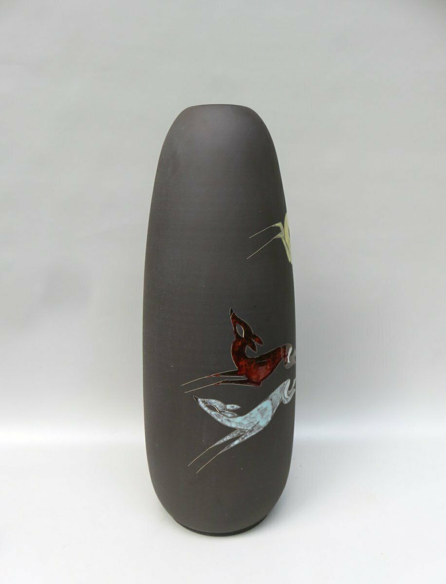 Flower Vases "Gazelles" And "Fishes" From Kiechle Ceramics 1950s Set Of 3 photo 1320.9