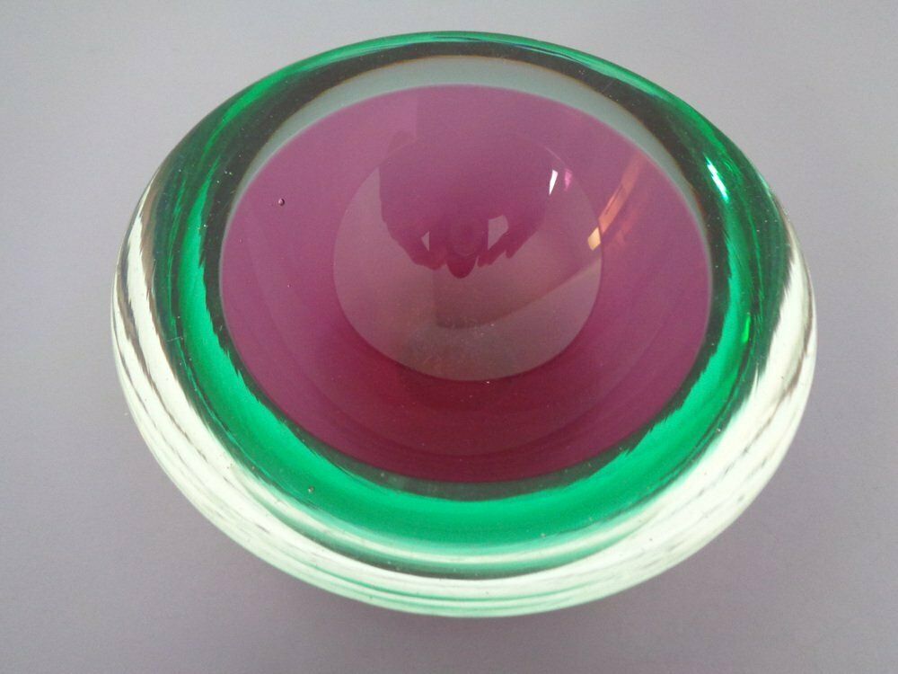 Home Decor Sommerso Murano Glass Bowls By Flavio Poli, 1960s, Set Of 4 photo