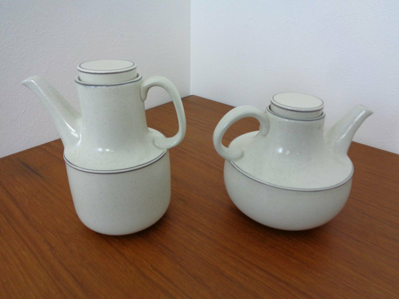 Swedish Birka Tea Pot & Coffeepot By Stig Lindberg For Gustavsberg, 1960s, Set Of 2 photo vintage