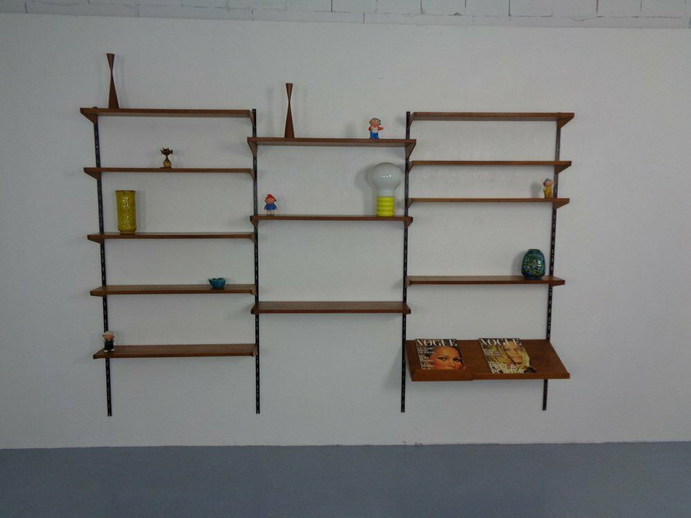 Teak Wall Unit By Kai Kristiansen For Feldballes Furniture Factory, 1960s, Set Of 17 photo furniture