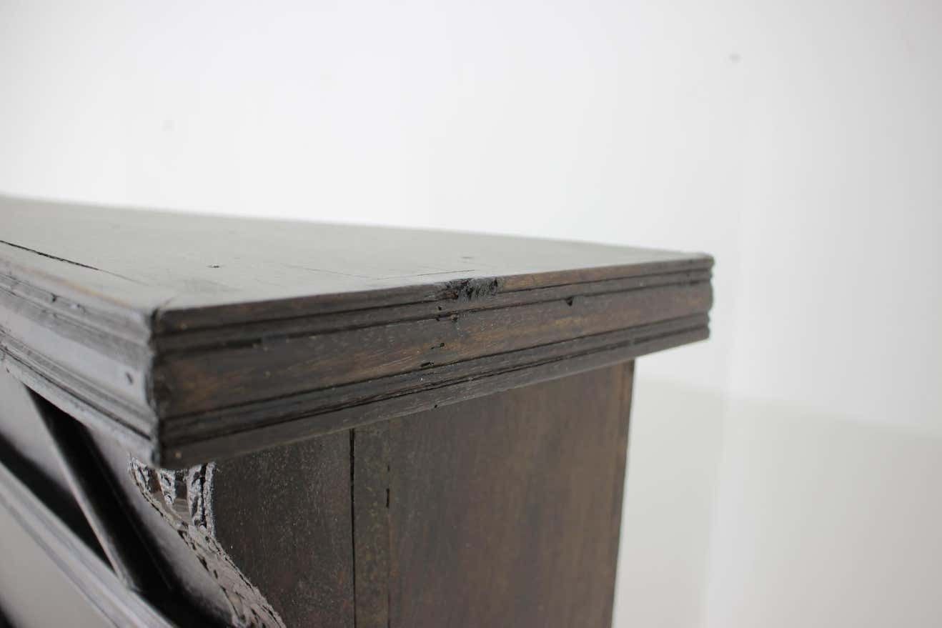 photo buy Antique Oak Fireplace Mantel, 1950s