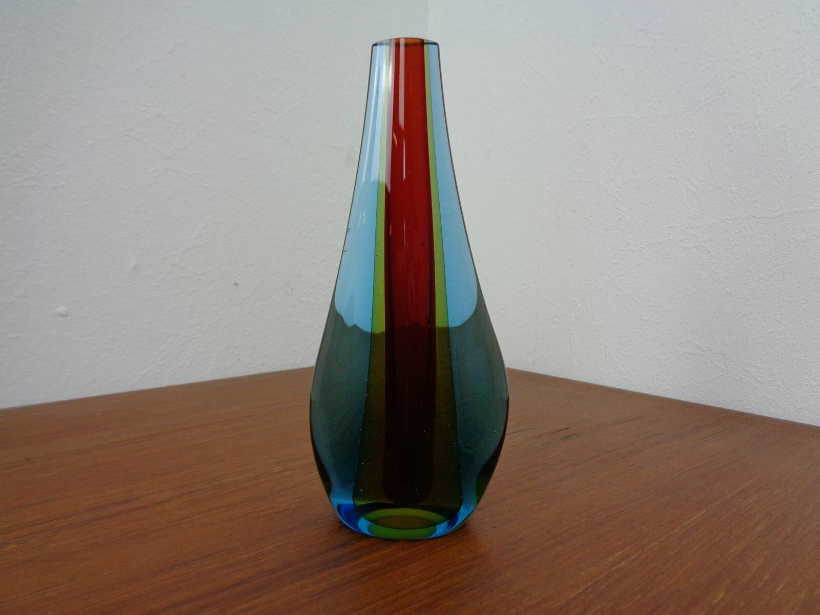 Murano Glass Teardrop Vase By Flavio Poli, 1960s photo 334.0