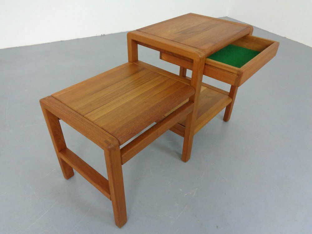Teak Side Table With Drawer From Salling Stolefabrik Durup, 1970s photo furniture