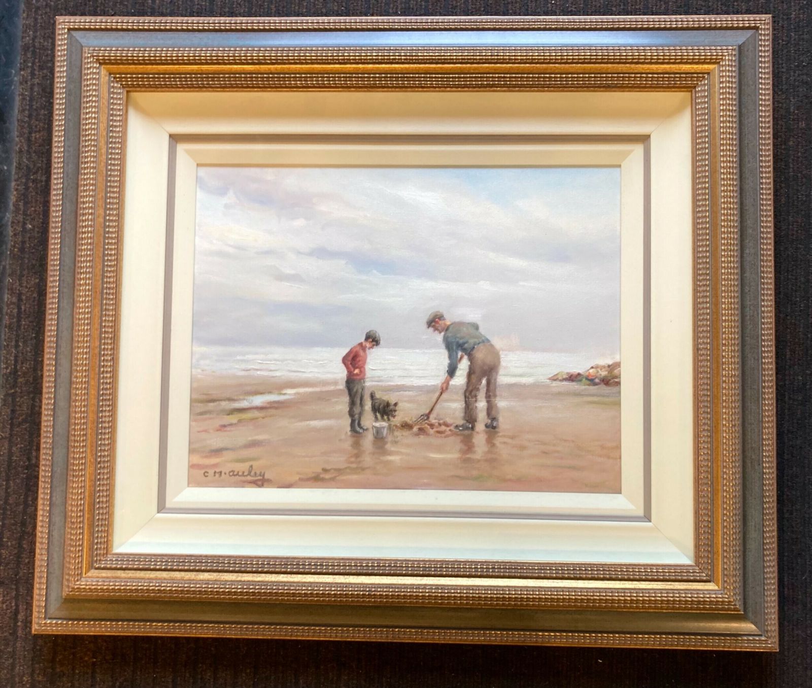 Charles Mcauley Oil Painting On Canvas.