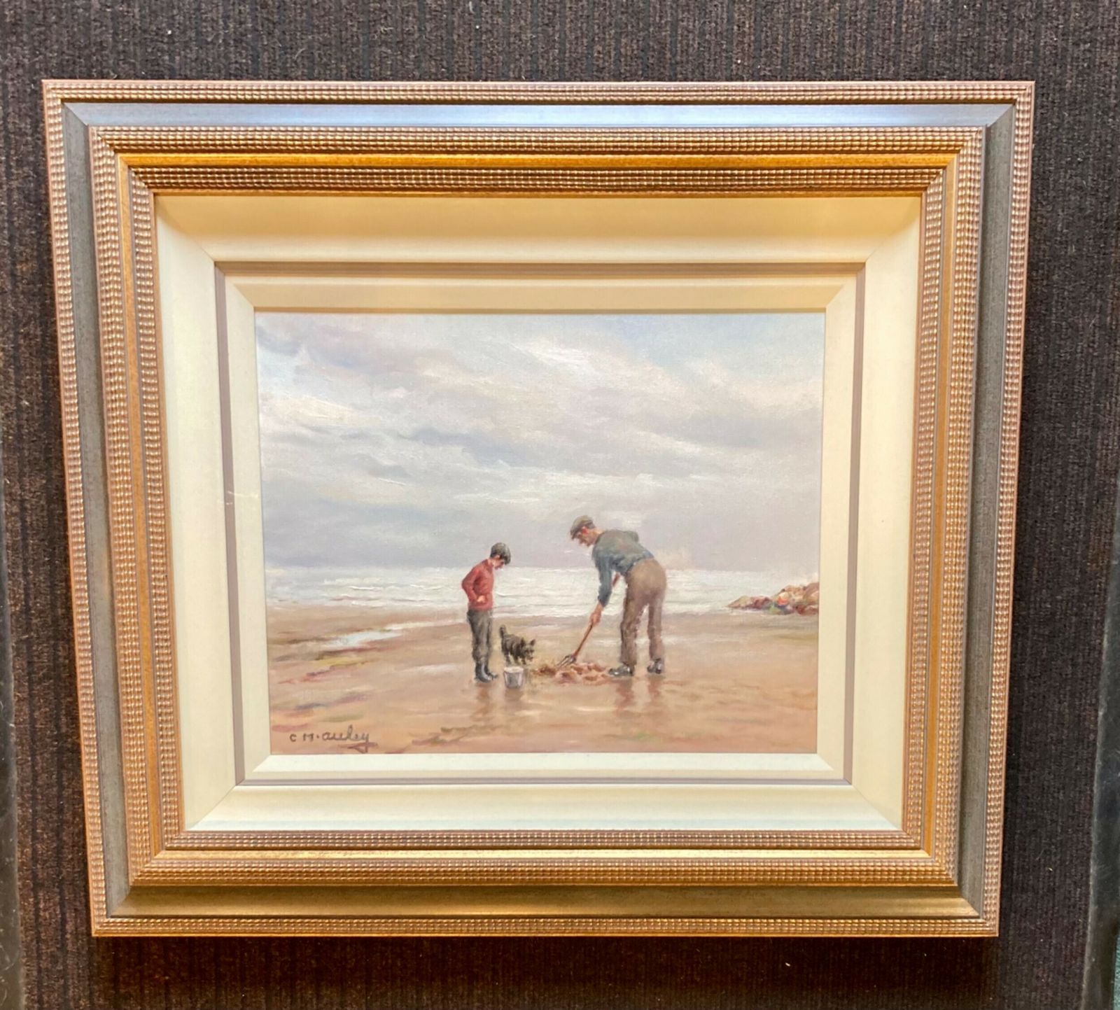 Charles Mcauley Oil Painting On Canvas. photo furniture