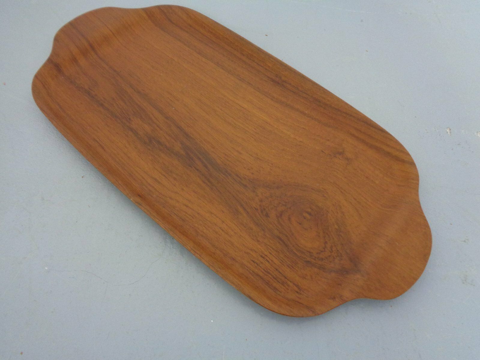 Home Decor Swedish Teak Tray With Tea Cups By Jie Gantofta, 1960s, Set Of 7 photo