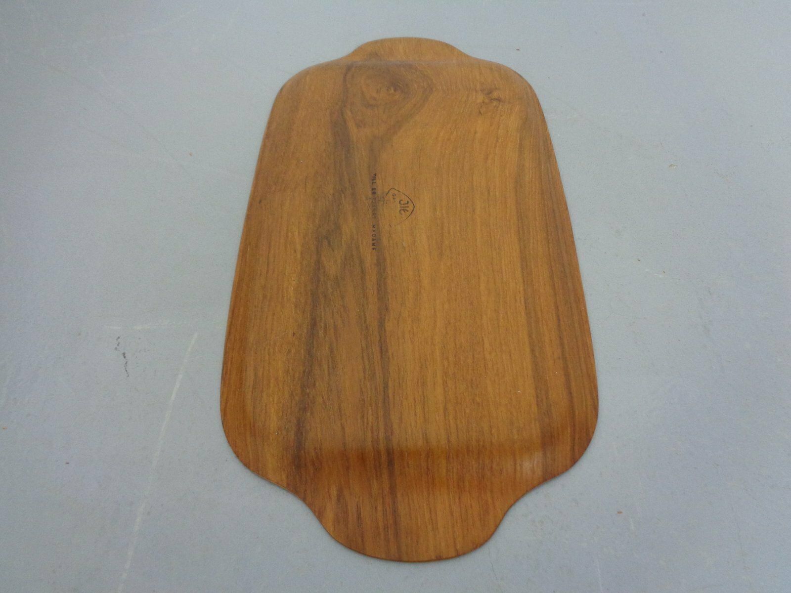 photo vinterior Swedish Teak Tray With Tea Cups By Jie Gantofta, 1960s, Set Of 7