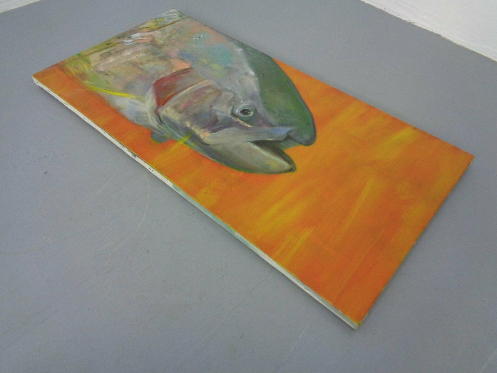 photo for sale Fred Neumann, Salmon Trout, 1980s, Oil On Canvas