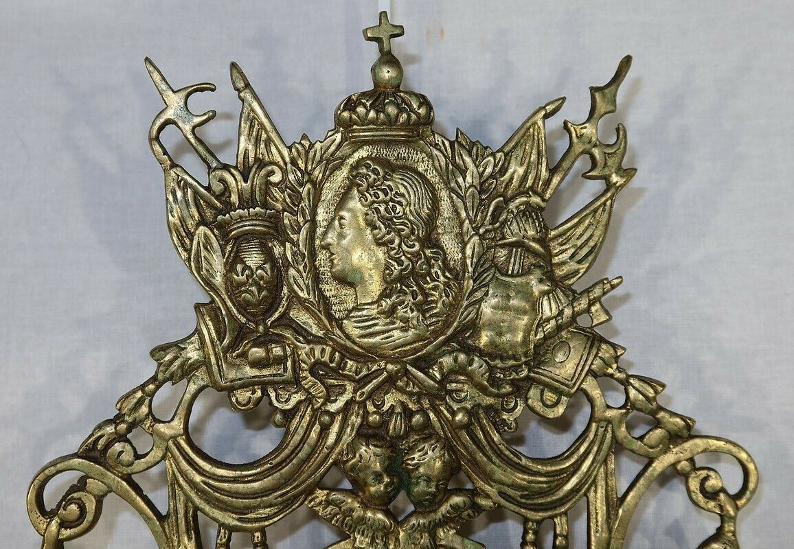 Lighting Important Pair Of Wall Lights With 3 Branches In Gilded Bronze, Napoleon III   Mid 19th Century photo