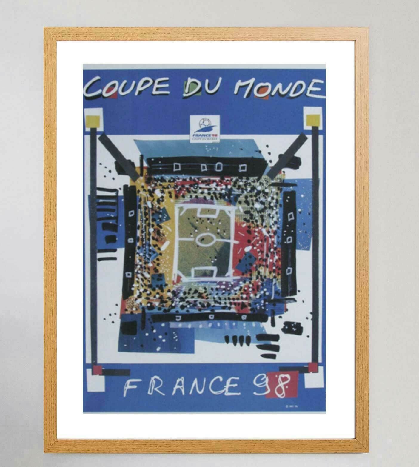 World Cup France '98 Original Vintage Poster photo Art