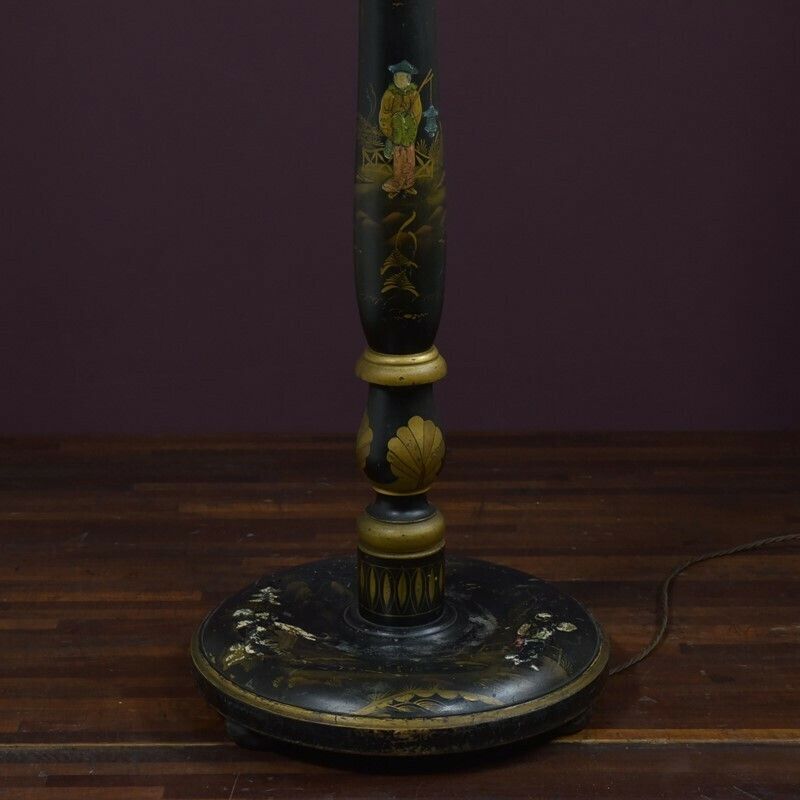 Chinoiserie Floor Lamp, 1920s, Vintage photo Lighting