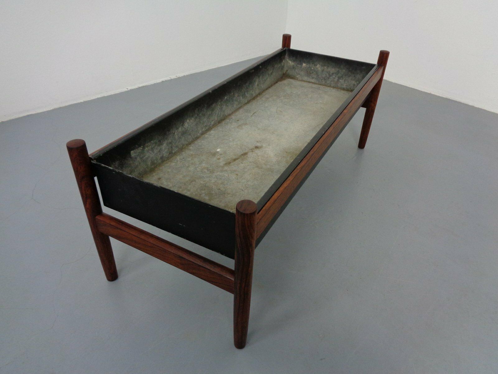 Large Danish Flower Planter In Rosewood, 1960s photo vinterior