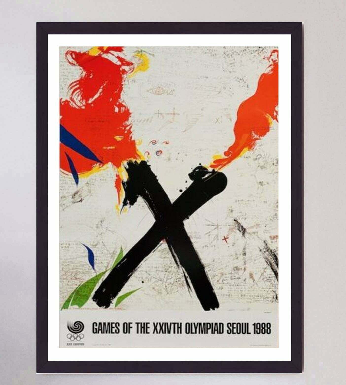 Original Vintage Poster 1988 Seoul Olympic Games   Lee Bann photo furniture