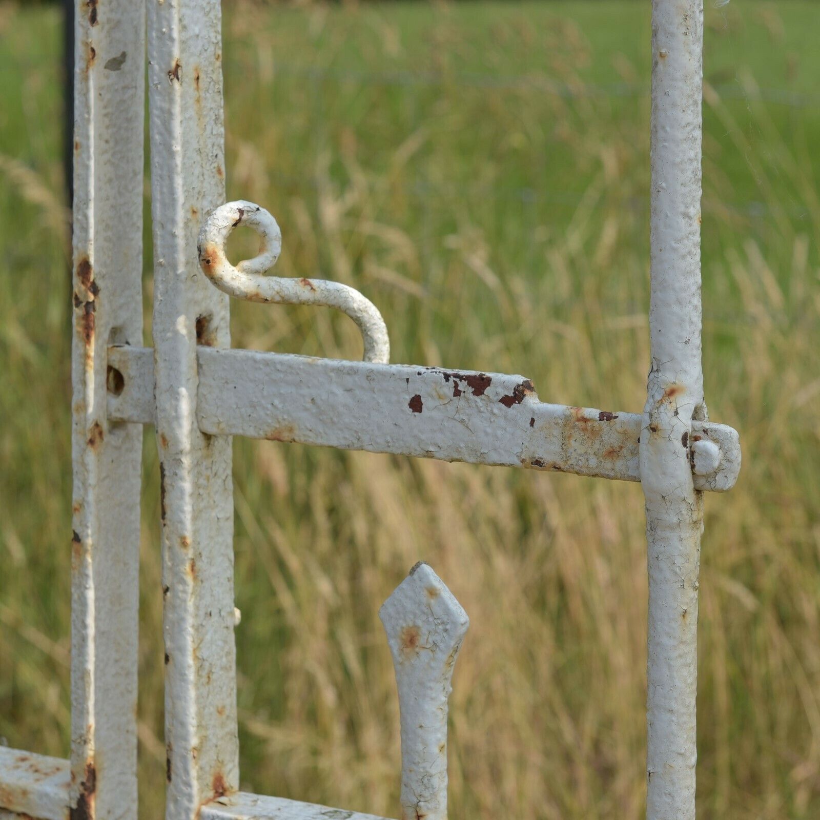 photo vintage Antique Iron Driveway Gates, 1800s