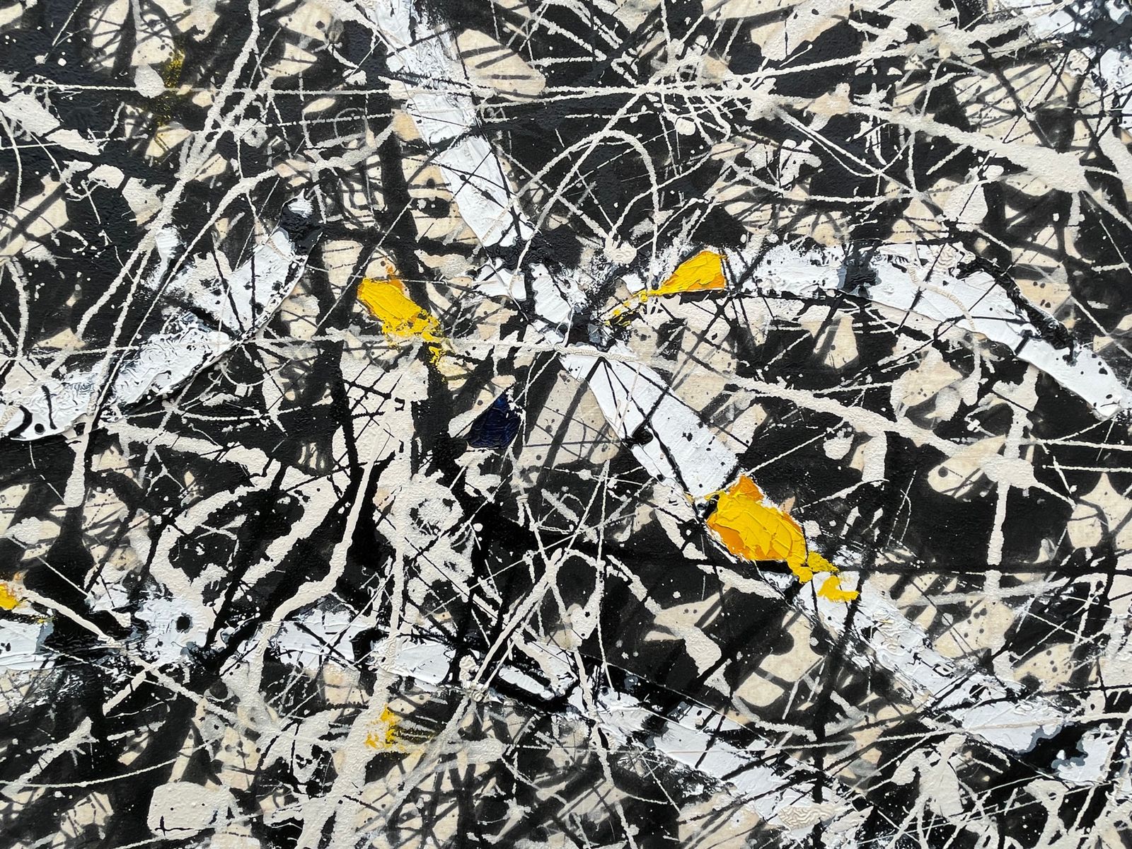 Large Mixed Media Splatter Painting By Gordon Couch photo for sale