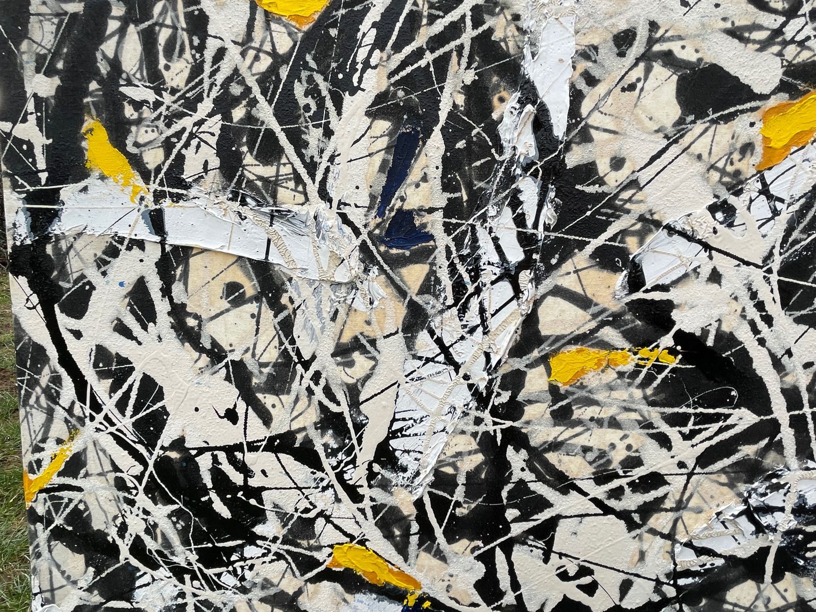 Large Mixed Media Splatter Painting By Gordon Couch photo Art