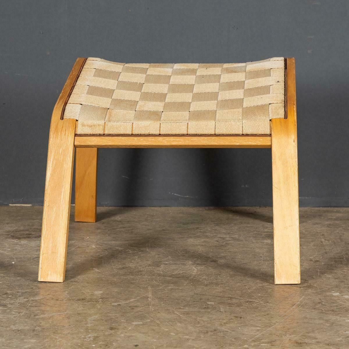 20th Danish Beech Framed Chairs & Ottoman, Bruno Mathsson C.1978 photo vintage
