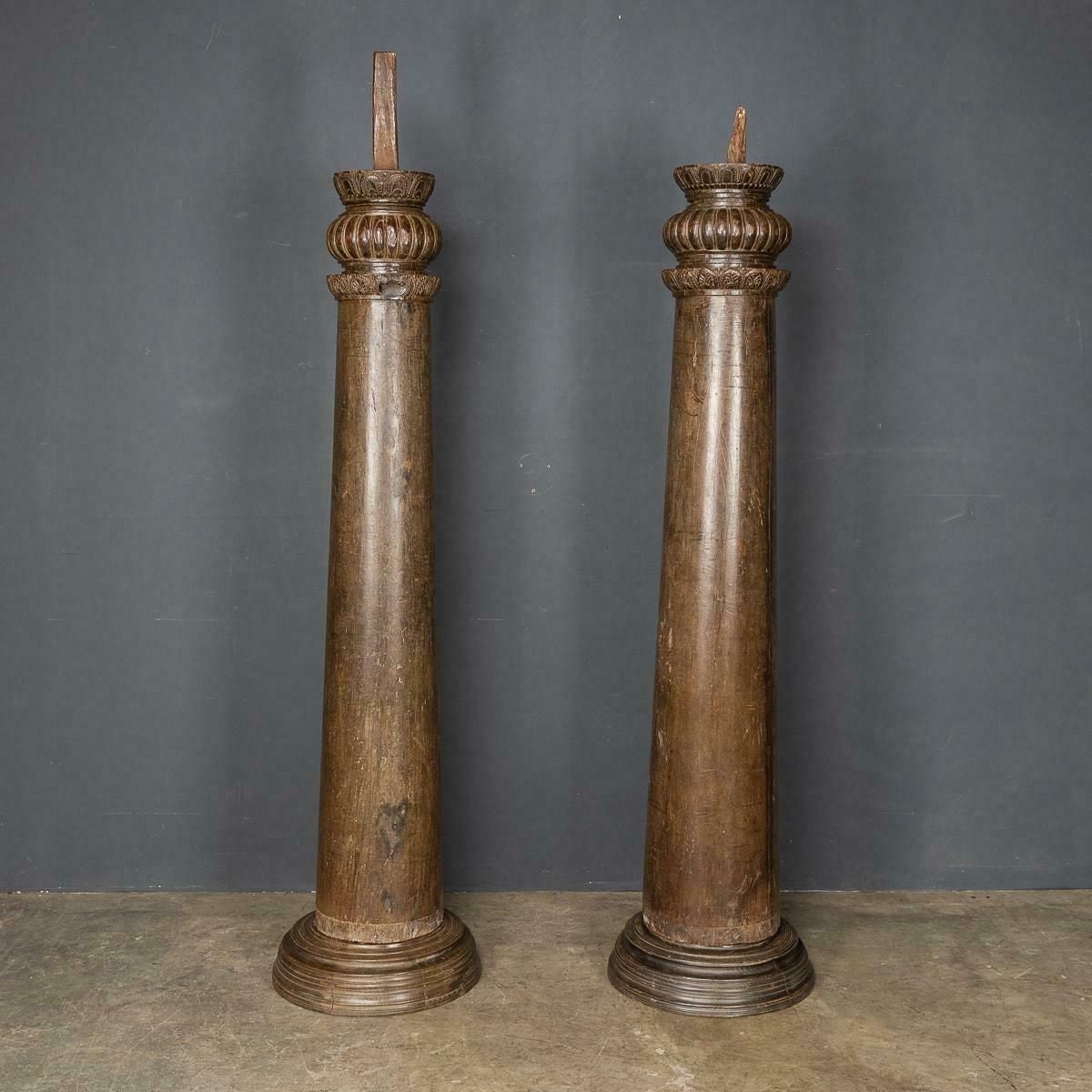 19th Century Indian Handcarved Architectural Columns, C.1860 photo furniture